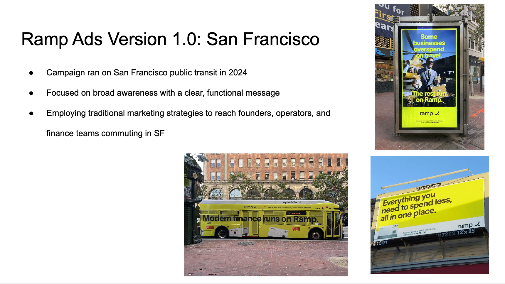 Ramp Ads Version 1.0: San Francisco slide